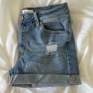 Worn once Kancan high rise denim shorts size 28